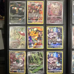 Pokemon Card Binder Collection Lot Of 126 Cards Full arts & More! BinderIncluded - Image 2