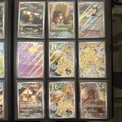 Pokemon Card Binder Collection Lot Of 126 Cards Full arts & More! BinderIncluded - Image 5
