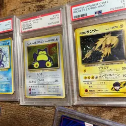 1999 VINTAGE POKEMON LOT PSA CARD SNORLAX CD HOLO #143 ZAPDOS charizard 1st coro - Image 2