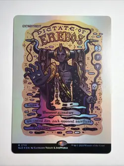Dictate of Erebos (Rainbow Foil) -Foil Near Mint MTG Secret Lair - Image 1