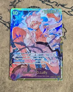One Piece Card Game Monkey.D.Luffy OP05-119 Secret Rare NM English - Image 1