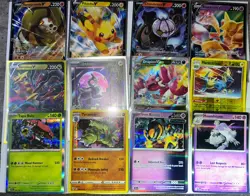 Pokemon TCG 12 Card Lot V Holo Rare MIRAIDON SVP013 PIKACHU TYRANATIR Pack Fresh - Image 1