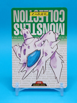 Pokemon Card Japanese - Nidorino No. 033 - Bandai Carddass - Green - Image 2