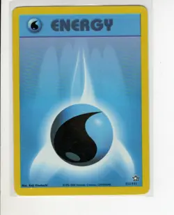 NEO GENESIS SET WATER ENERGY POKEMON CARD 111/111 EX/NM - Image 1