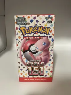 Pokemon Card Scarlet & Violet 151 Booster Box sv2a Sealed Korean ver - USA based - Image 2