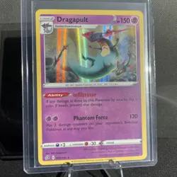 Pokemon TCG Dragapult 91/192 Rebel Clash Holo Rare Card - Image 1