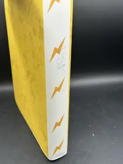 Pokemon Trading Card Binder Pikachu with Hat Yellow Leather Case with Sheets - Image 5