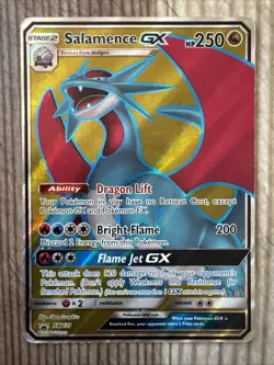 Salamence GX - SM139 - Pokemon Sun & Moon Promo Ultra Rare Card DMG - Image 1