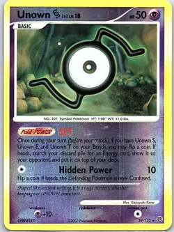 Unown [S] 39/132 Reverse Holo Secret Wonders - Pokemon Card - LP - Image 1