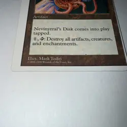 Mtg Magic Card Nevinyrral’s Disk Miscut - Image 2