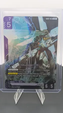 Gundam TCG Card Game Dual Impact GD02-053 LR Gundam X GX-9900 NM QTY - Image 1
