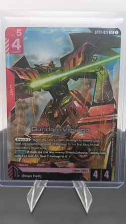 Gundam Card Game Dual Impact GD02 Gundam Virsago LR Foil GD02-037 NM - Image 1