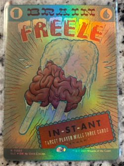 Magic the Gathering Secret Lair Encyclopedia Brain Freeze FOIL MTG (a) - Image 1