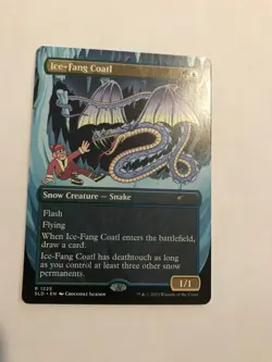 Ice-Fang Coatl : MtG Magic the Gathering Secret Lair English, NM, snow snake - Image 1