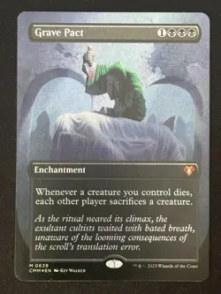 1x MTG Grave Pact (Borderless, Foil) - Commander Masters (CMM) #639 - Magic - Image 1