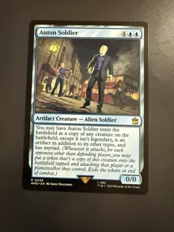 Auton Soldier 0036 Rare Doctor Who Commander MTG Near Mint - Image 1