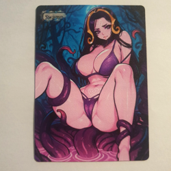 MTG Altered Art Card - Tentacle Attack - Swamp - Magic the Gathering - Image 1