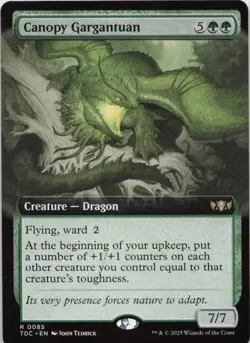 Canopy Gargantuan (Extended Art) R Commander: Tarkir: Dragonstorm 85 - LP MTG - Image 1