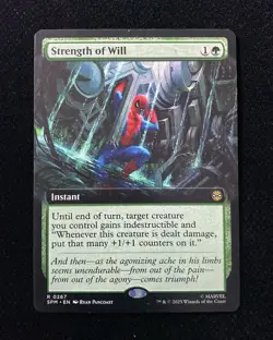 2025 Magic The Gathering MTG Marvel EN Borderless R 0267 Strength of Will AK001 - Image 1