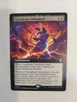 Cacophony Unleashed (Extended Art) Commander Masters Regular - Image 1
