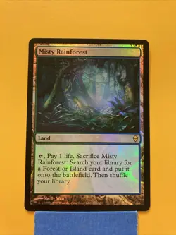 Misty Rainforest FOIL LP #220 Zendikar MTG - Image 2