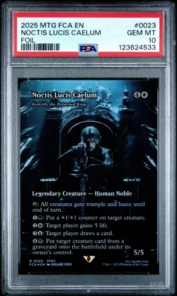 4533 Noctis Lucis Caelum 2025 MTG Final Fantasy #0023 Foil PSA 10 - Image 1