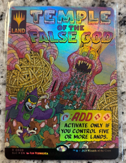 Magic the Gathering Secret Lair Encyclopedia TEMPLE OF THE FALSE GOD FOIL MTG A - Image 1