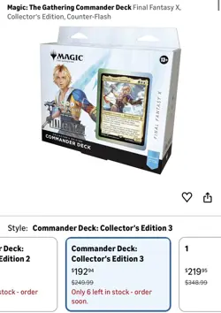 Magic The Gathering Final Fantasy Limit Break Commander Deck Collectors Edition - Image 3