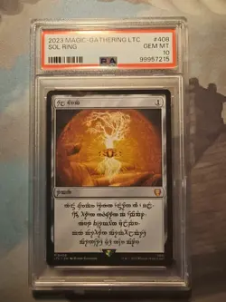 PSA 10 Elven Sol Ring 408 Commander: Lord of the Rings: Tales of Middle-earth - Image 1