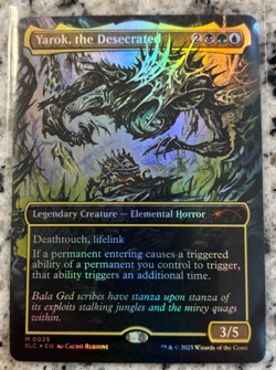 Magic the Gathering Secret Lair Encyclopedia Yarok, the Desecrated FOIL MTG - Image 1