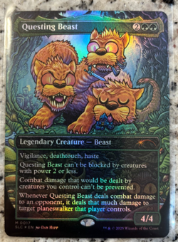 Magic the Gathering Secret Lair Encyclopedia Questing Beast FOIL MTG - Image 1