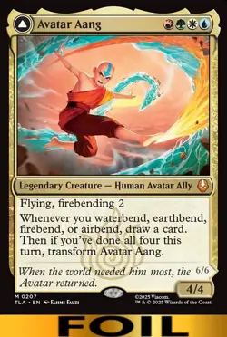 1x - Avatar Aang - FOIL #207 - Avatar: The Last Airbender - NM MTG - Image 1