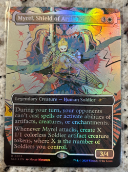 Magic the Gathering Secret Lair Encyclopedia Myrel, Shield of Argive FOIL MTG - Image 1