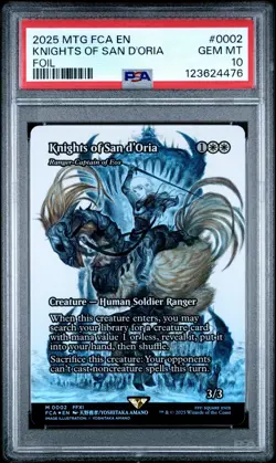 4476 Knights of San d'Oria 2025 MTG Final Fantasy FCA #0002 Foil PSA 10 - Image 1