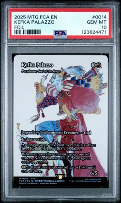 123624471 Kefka Palazzo 2025 MTG Final Fantasy FCA #0014 Foil PSA 10 - Image 1