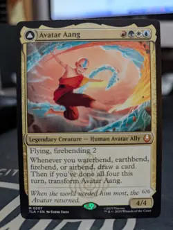 Avatar Aang / Aang, Master of Elements - Avatar: The Last Airbender MTG In Hand - Image 1
