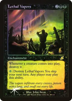 Magic the Gathering LETHAL VAPERS #68/143 Scourge Black Foil Rare 2003 NM - Image 1