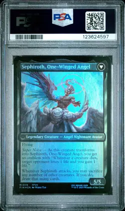 4597 Sephiroth Fabled One-Winged Angel 2025 MTG Final Fantasy #0115 Foil PSA 10 - Image 2