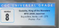 CGC 8 MTG card GODZILLA Magic the Gathering Japanese foil PROMO Kaiju JAPAN !! - Image 2