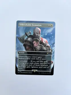 Unbreakable Formation Secret Lair God Of War Magic The Gathering MTG - Image 1