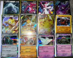 Pokemon TCG 12 Card Lot V Holo Rare EEVEE 173 PIKACHU VMAX LUGIA Pack Fresh - Image 1