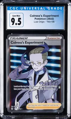2022 POKEMON SWORD & SHIELD LOST ORIGIN #190 FA/COLRESS'S EXPERIMENT CGC 10 - Image 1