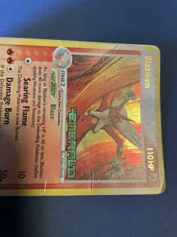 VTG-Pokemon TCG - Blaziken 1/106 - Rare Holo STAMPED - EX Emerald - MP/HP - 2005 - Image 3