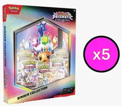 Pokemon TCG SV9.5 Prismatic Evolutions Binder Collection Lot - 5 Boxes Sealed - Image 1