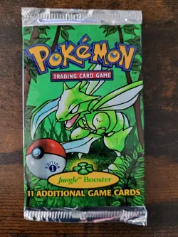1999 Pokemon Jungle 1st Edition Booster Pack Scyther Art - NEW FACTORY SEALED - Image 1