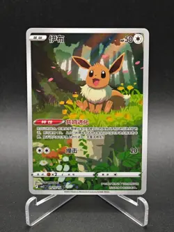 Pokemon TCG Chinese Horizon Gem Pack Vol2 Eevee CBB2C-01 15/15 NM Card - Image 1
