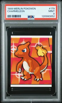 1999 MERLIN POKEMON #179 CHARMELEON PSA 9 - Image 1