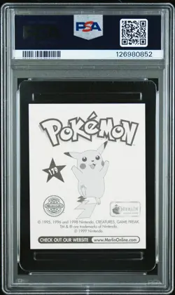 1999 MERLIN POKEMON #179 CHARMELEON PSA 9 - Image 2