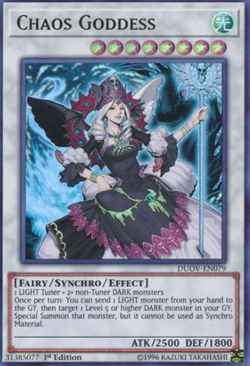 1X NM Chaos Goddess - DUOV-EN079 - Ultra Rare 1st Edition yugioh - Image 1