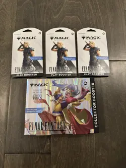 Magic The Gathering Final Fantasy Collector Booster Omega Box + Play Boosters x3 - Image 1
